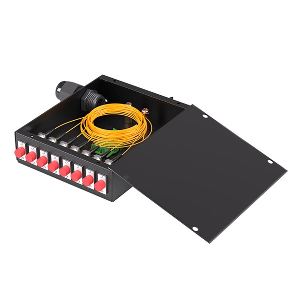 What equipment is included in an optical fiber cable line 