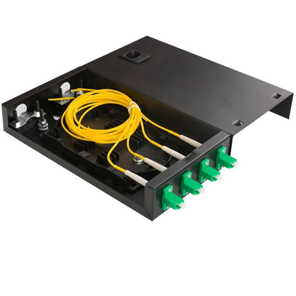 How to use the small square frame of a fiber optic connector