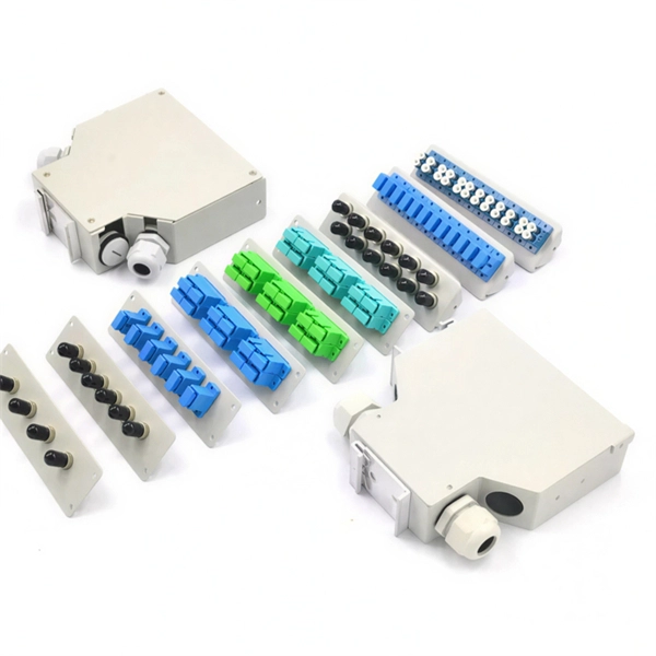 How to connect a network cable to a fiber optic terminal box