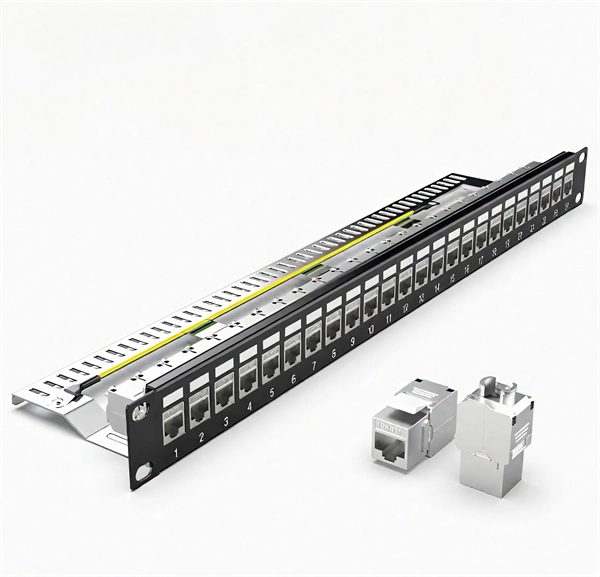 How to connect the flange and fiber optic patch cord
