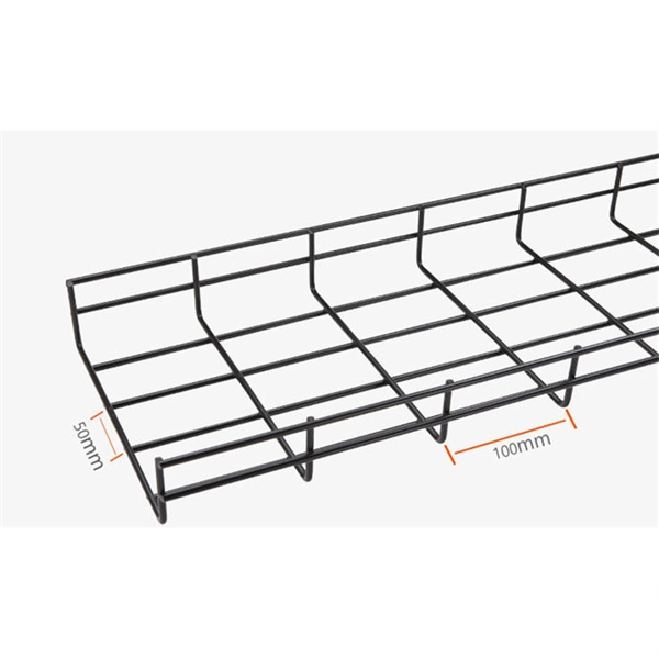 Cable tray hanger threading