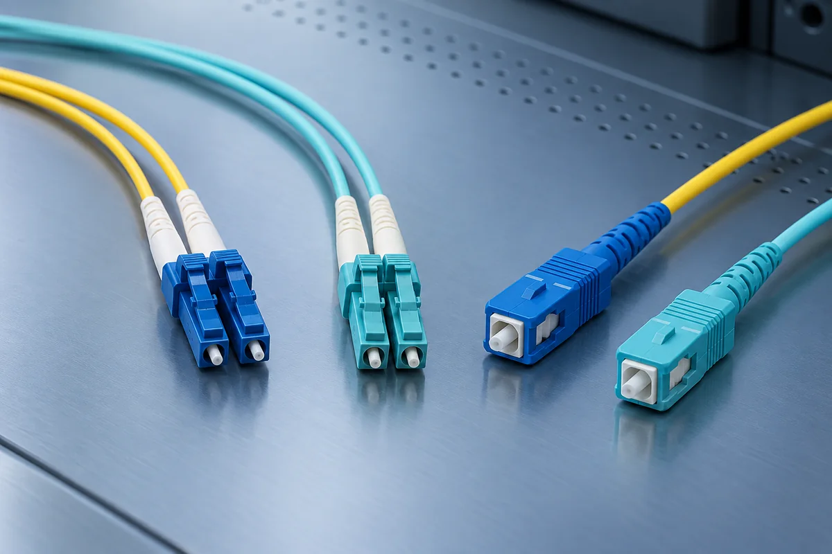LC and SC fiber optic adapters and connectors